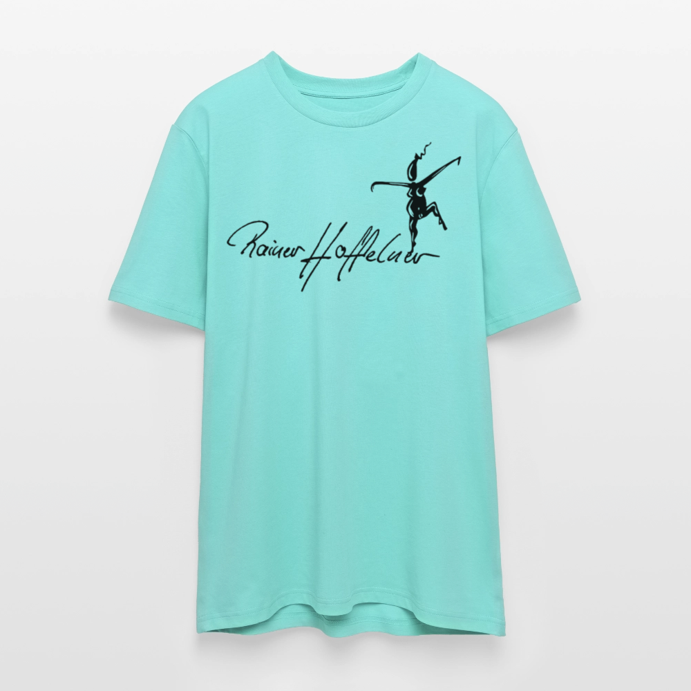 Unisex Bio-T-Shirt mit TUSCHEWEIBCHEN PRINT - Poolblau