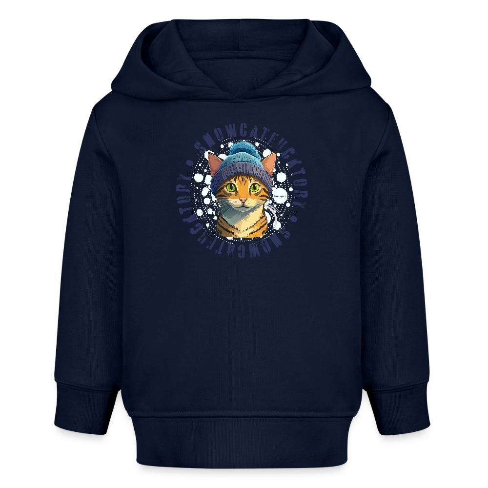MNJS KIDS Bio Hoodie mit SNOWCATFUCKTORY PRINT - Navy