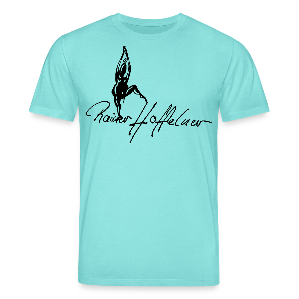 Unisex Bio-T-Shirt mit TUSCHEMÄNNCHEN PRINT - Poolblau