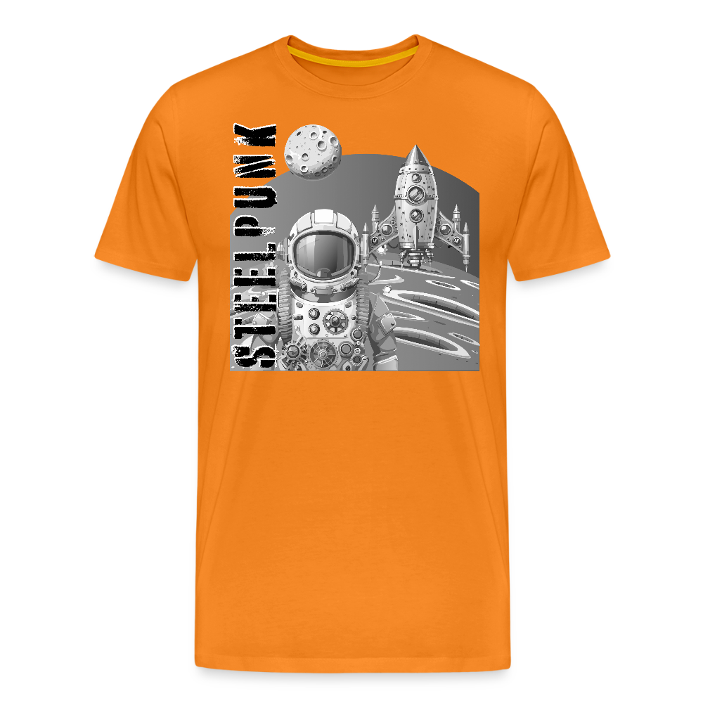 Männer Premium T-Shirt mit STEELPUNK PRINT - Orange