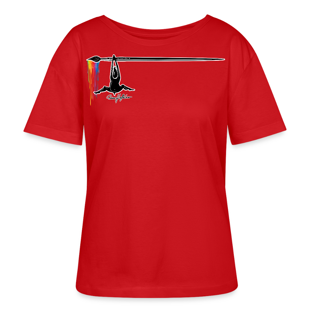 Frauen T-Shirt mit MÄNNLE PRINT - Rot