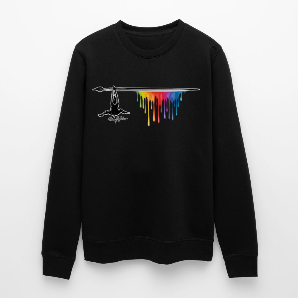 Unisex Bio-Sweatshirt mit MÄNNLE PRINT - Schwarz