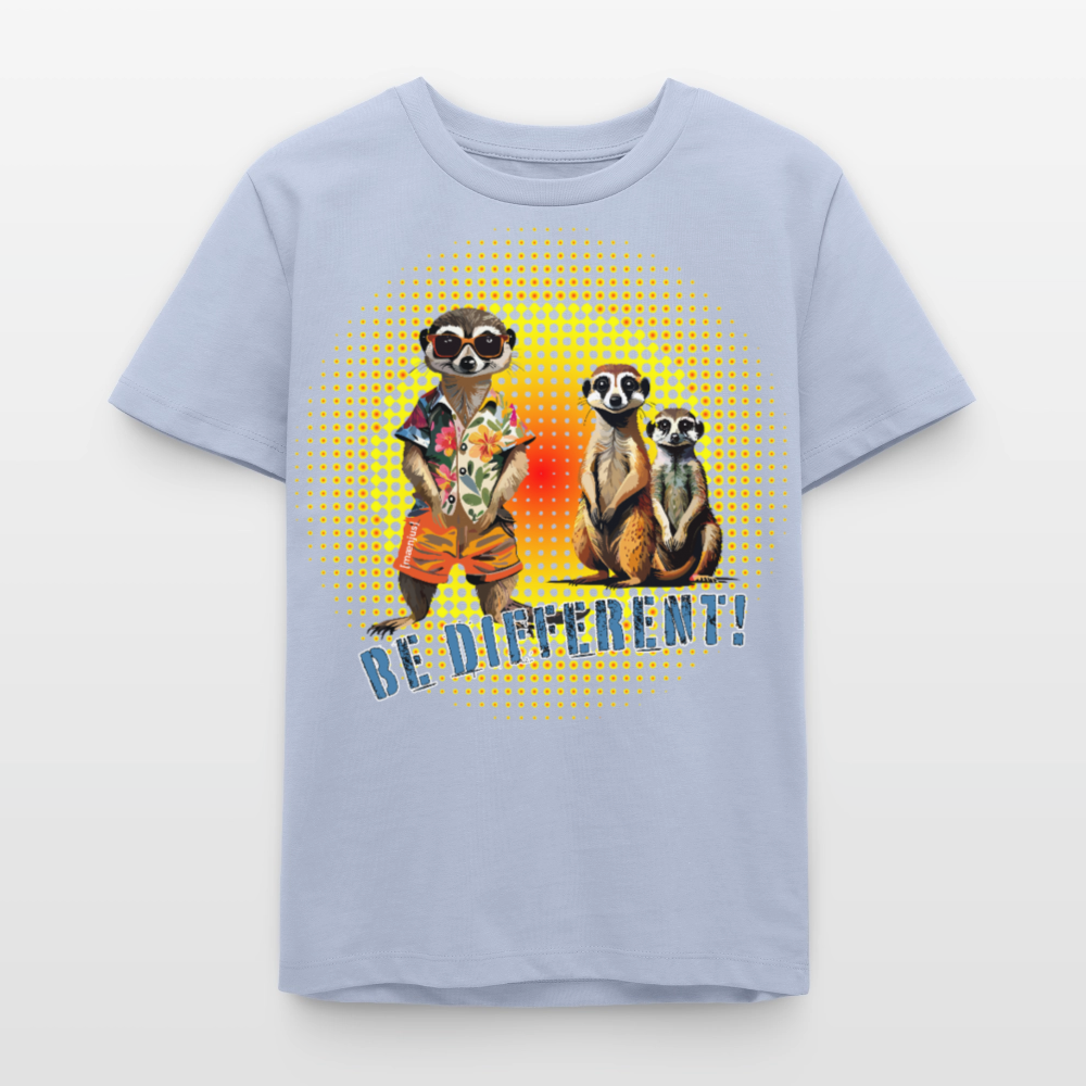 MNJS TEENS Bio T-Shirt mit BE DIFFERENT PRINT - Lavendel-Violett