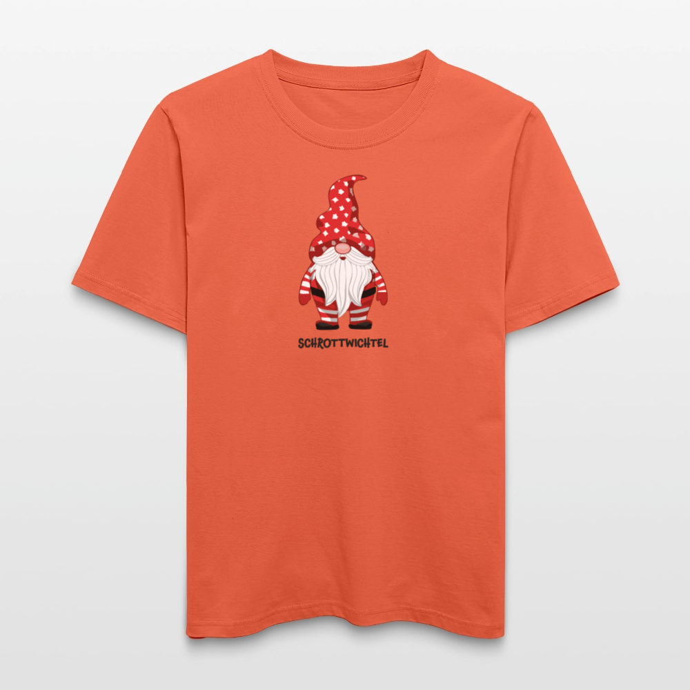 Unisex Bio-T-Shirt mit SCHROTTWICHTEL PRINT - Hellrot