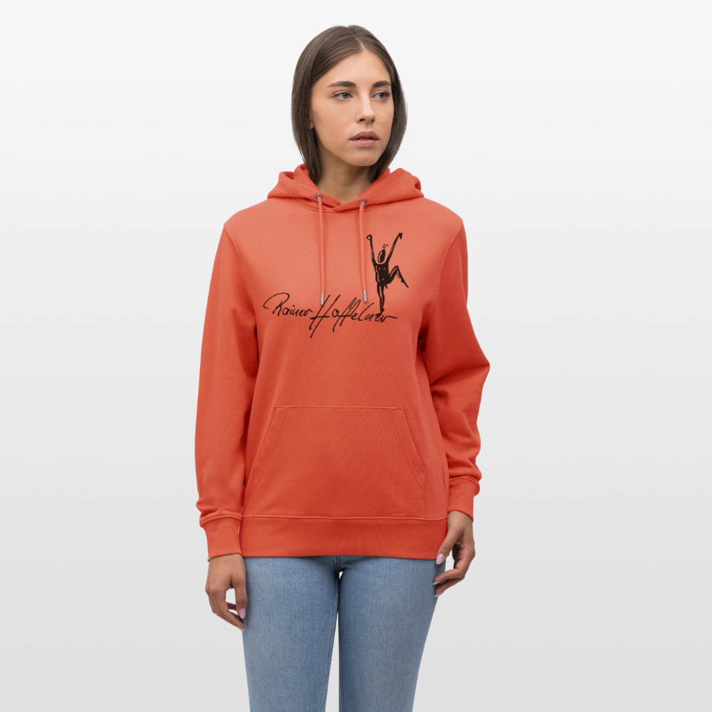 Unisex Bio-Hoodie mit TUSCHEMÄNNCHEN PRINT - Hellrot