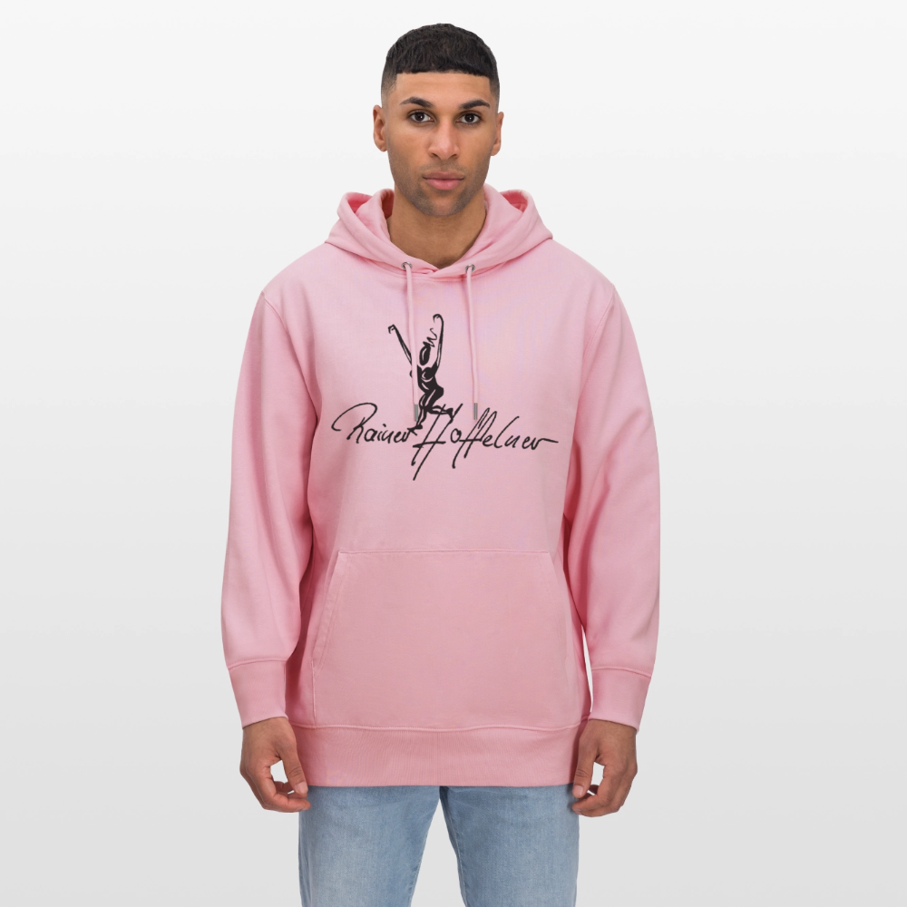 Unisex Bio-Hoodie mit TUSCHEWEIBCHEN PRINT - Hellrosa