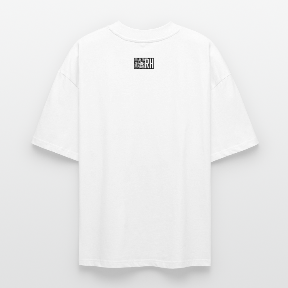 Oversized Unisex Bio T-Shirt mit CREATIVE VIRUS INSIDE PRINT Vorderseite - Weiß