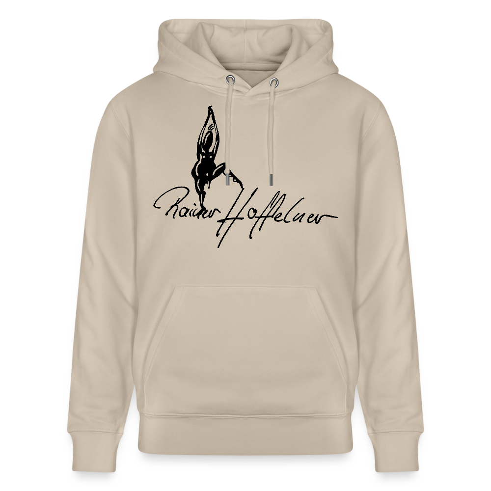Unisex Bio-Hoodie mit TUSCHEMÄNNCHEN PRINT - Beige