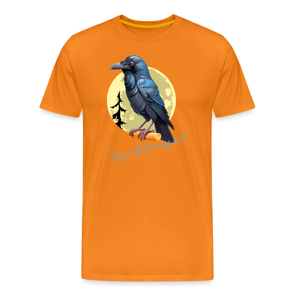 Männer Premium T-Shirt mit NACHTVOGEL PRINT - Orange