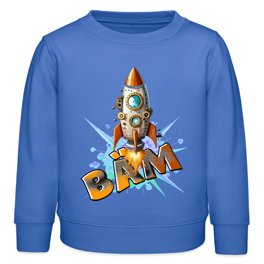 MNJS KIDS Mini Changer Bio Sweatshirt mit BÄMPRINT - carolina Blue