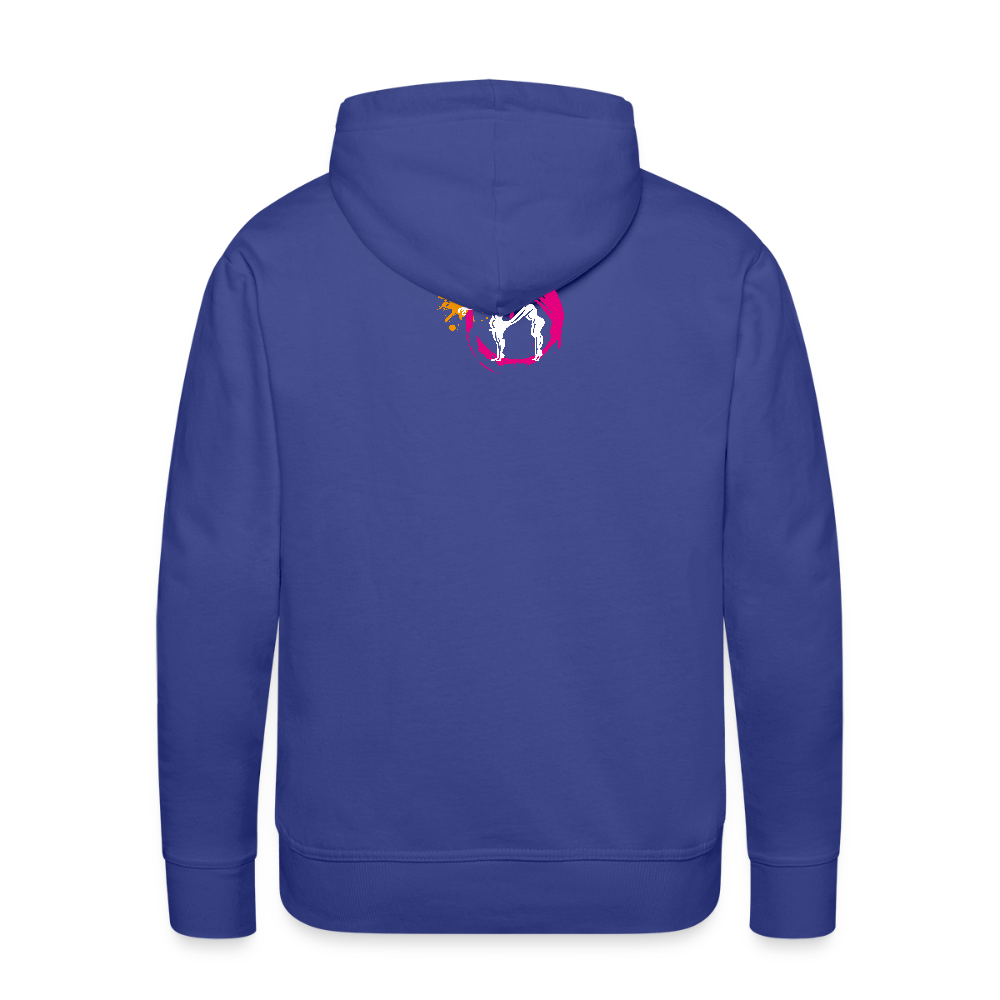 Männer Premium Hoodie mit ES ESKALIERT EH PRINT - Königsblau