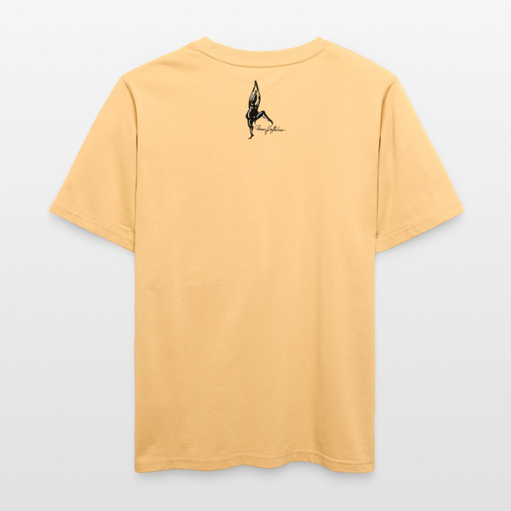 Relaxed Fit Unisex Bio-T-Shirt mit DYNAMIC FIELDS PRINT - Hellgelb