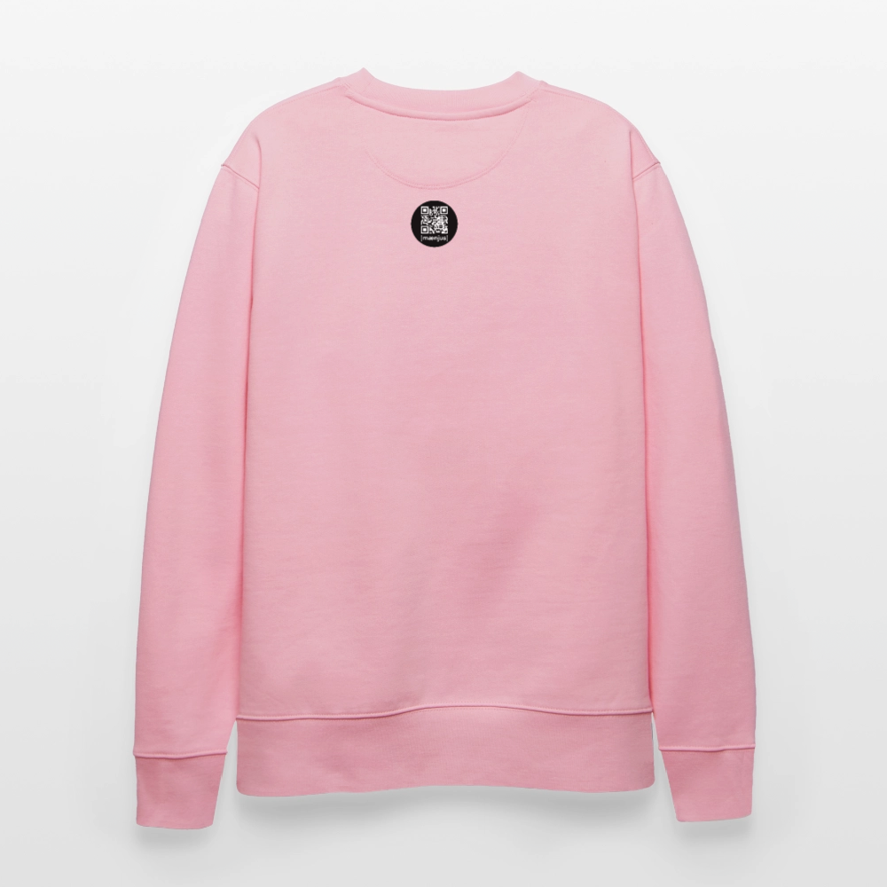 Unisex Bio-Sweatshirt mit SNOWCAT PRINT - Hellrosa