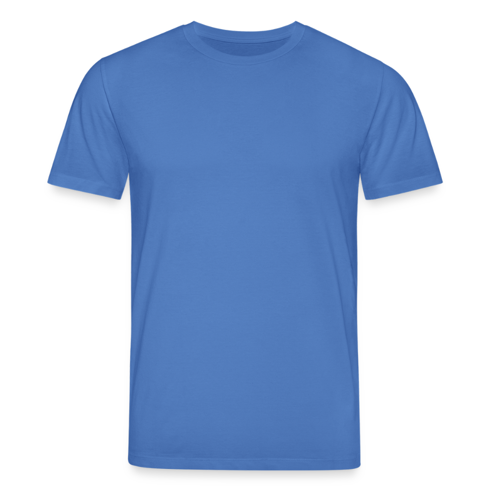 Unisex Bio-T-Shirt mit Flying Cow Print Rückseite - Achtsames Blau