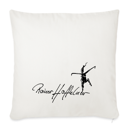 Sofakissenbezug 44 x 44 cm mit TUSCHEWEIBCHEN PRINT - Naturweiß