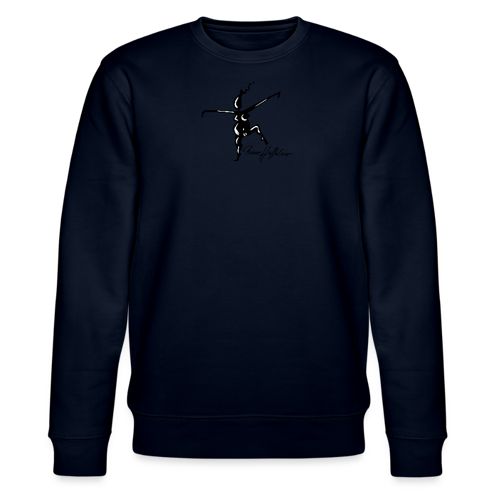 Unisex Bio-Sweatshirt mit TUSCHEWEIBCHEN PRINT - Navy
