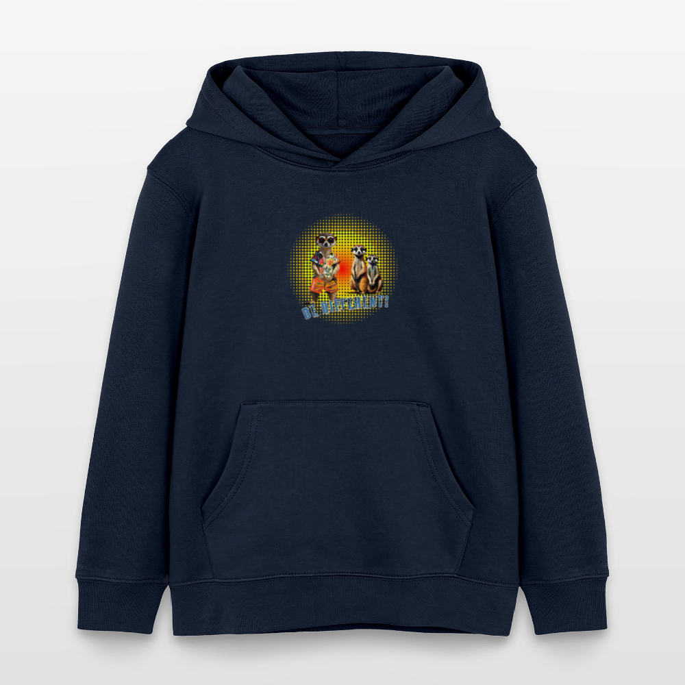 MNJS KIDS Bio-Hoodie mit BE DIFFERENT PRINT - Navy