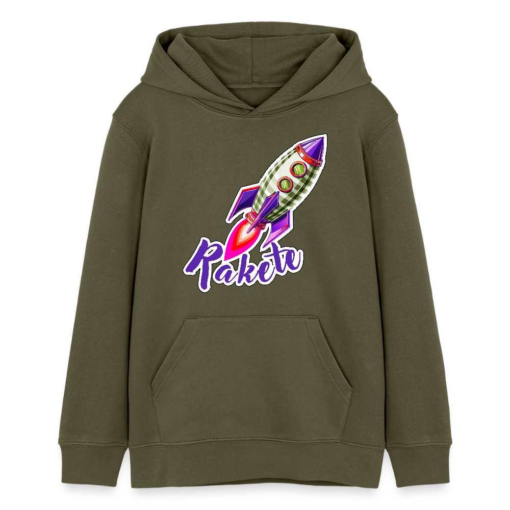 MNJS TEENS Bio-Hoodie mit RAKETE PRINT - Khaki