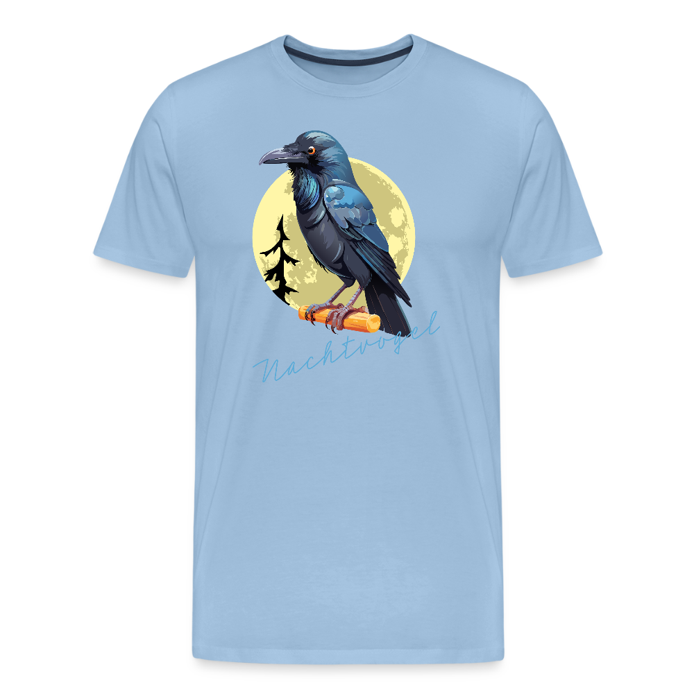 Männer Premium T-Shirt mit NACHTVOGEL PRINT - Sky