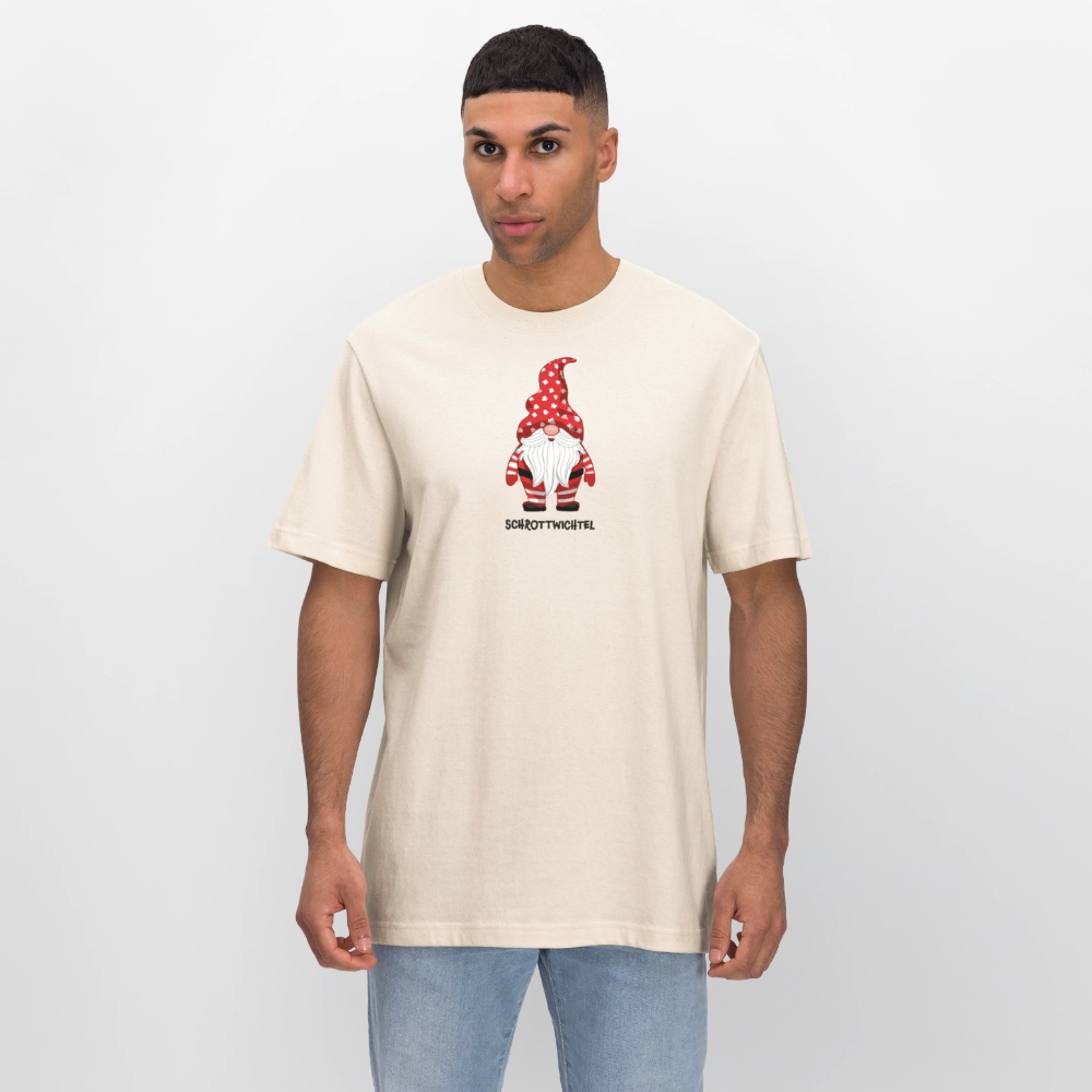 Unisex Bio-T-Shirt mit SCHROTTWICHTEL PRINT - Naturweiß