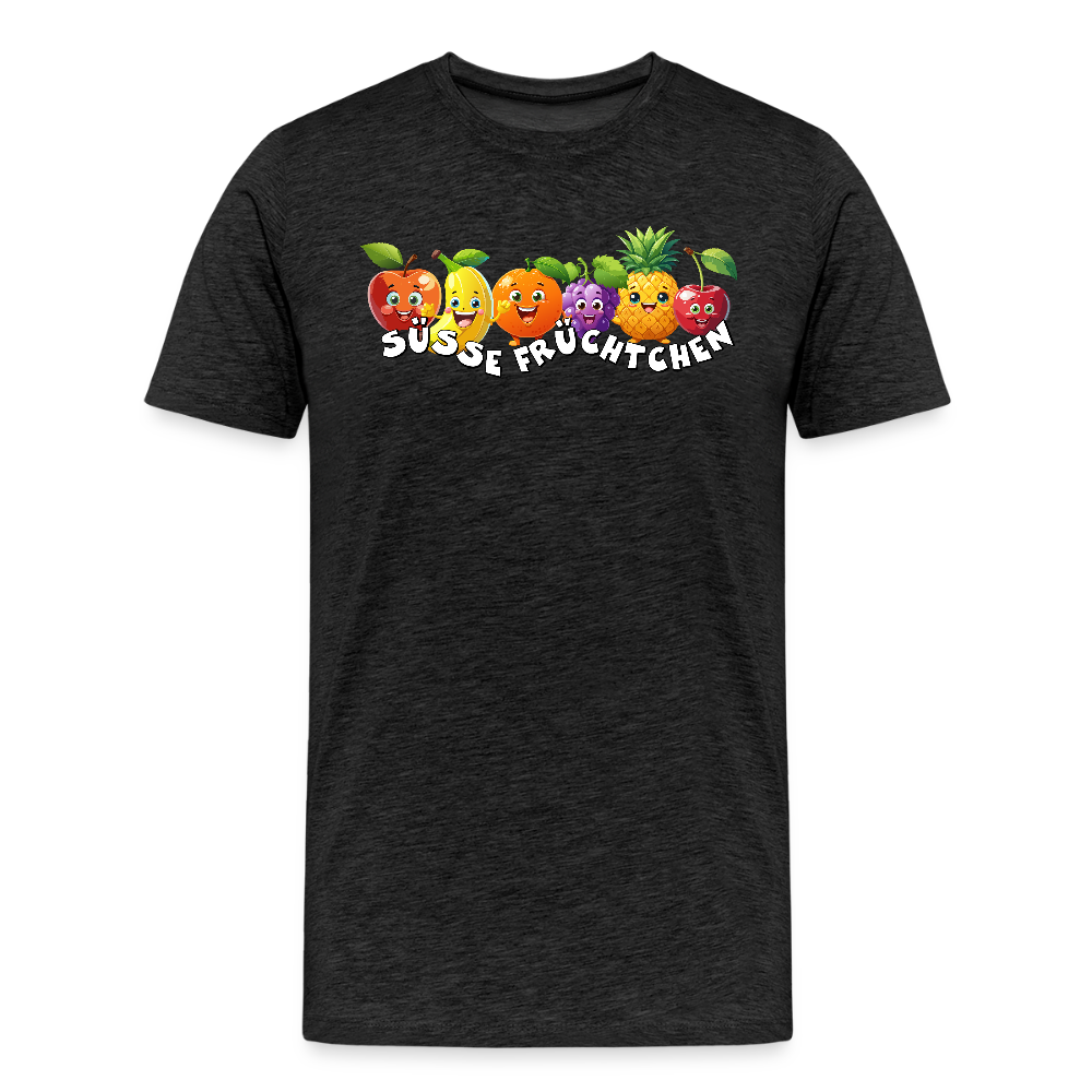 Männer Premium T-Shirt mit SÜSSE FRÜCHTCHEN PRINT - Anthrazit