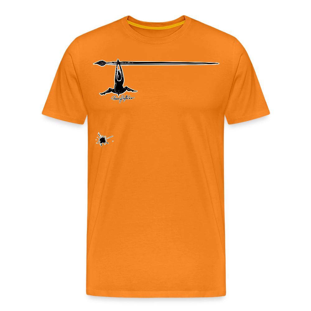 Männer Premium T-Shirt mit MÄNNLES PRINT - Orange