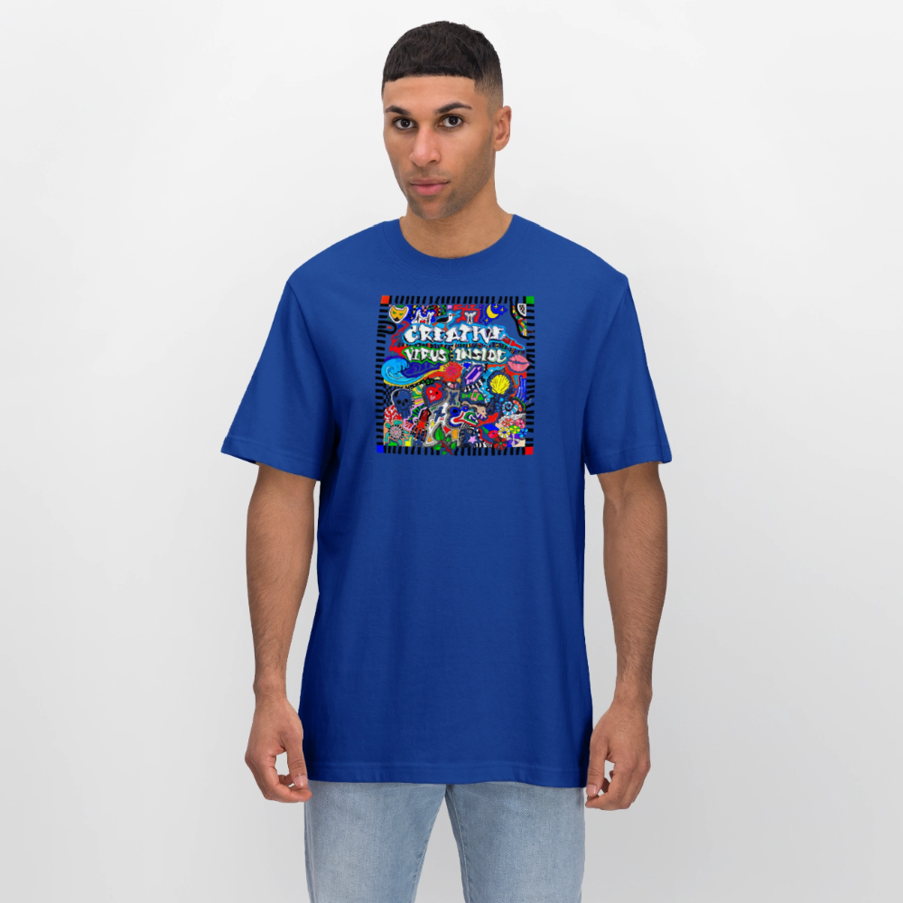 Unisex Bio-T-Shirt mit CREATIVE VIRUS INSIDE PRINT - Dunkelblau