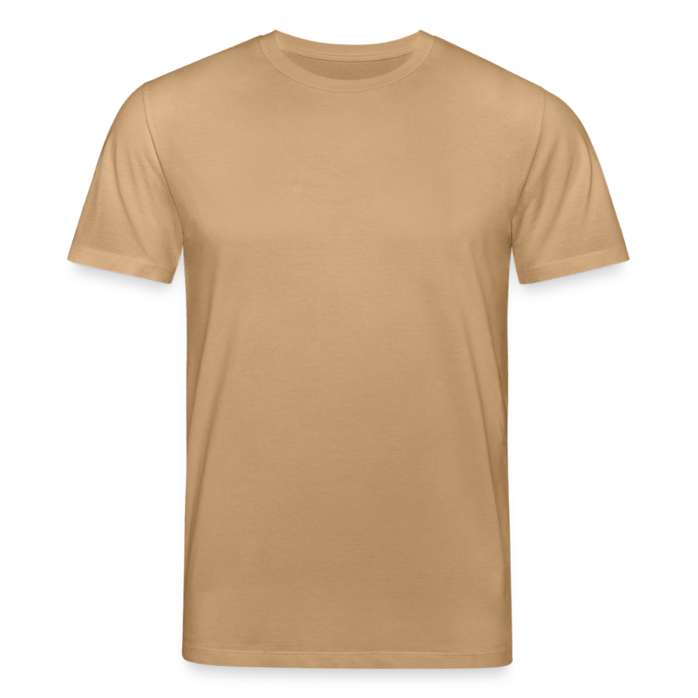 Unisex Bio-T-Shirt mit Flying Cow Print Rückseite - Karamell