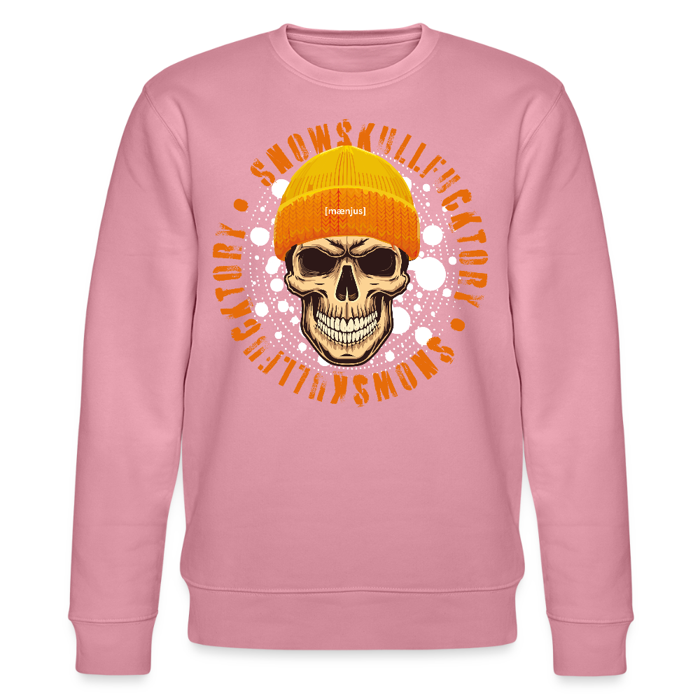 Unisex Bio-Sweatshirt mit SNOWSKULL FUCKTORY PRINT - Lila Traum