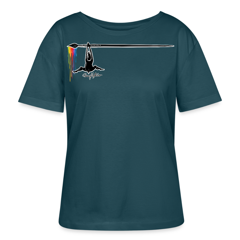 Frauen T-Shirt mit MÄNNLE PRINT - Dunkles Petrol