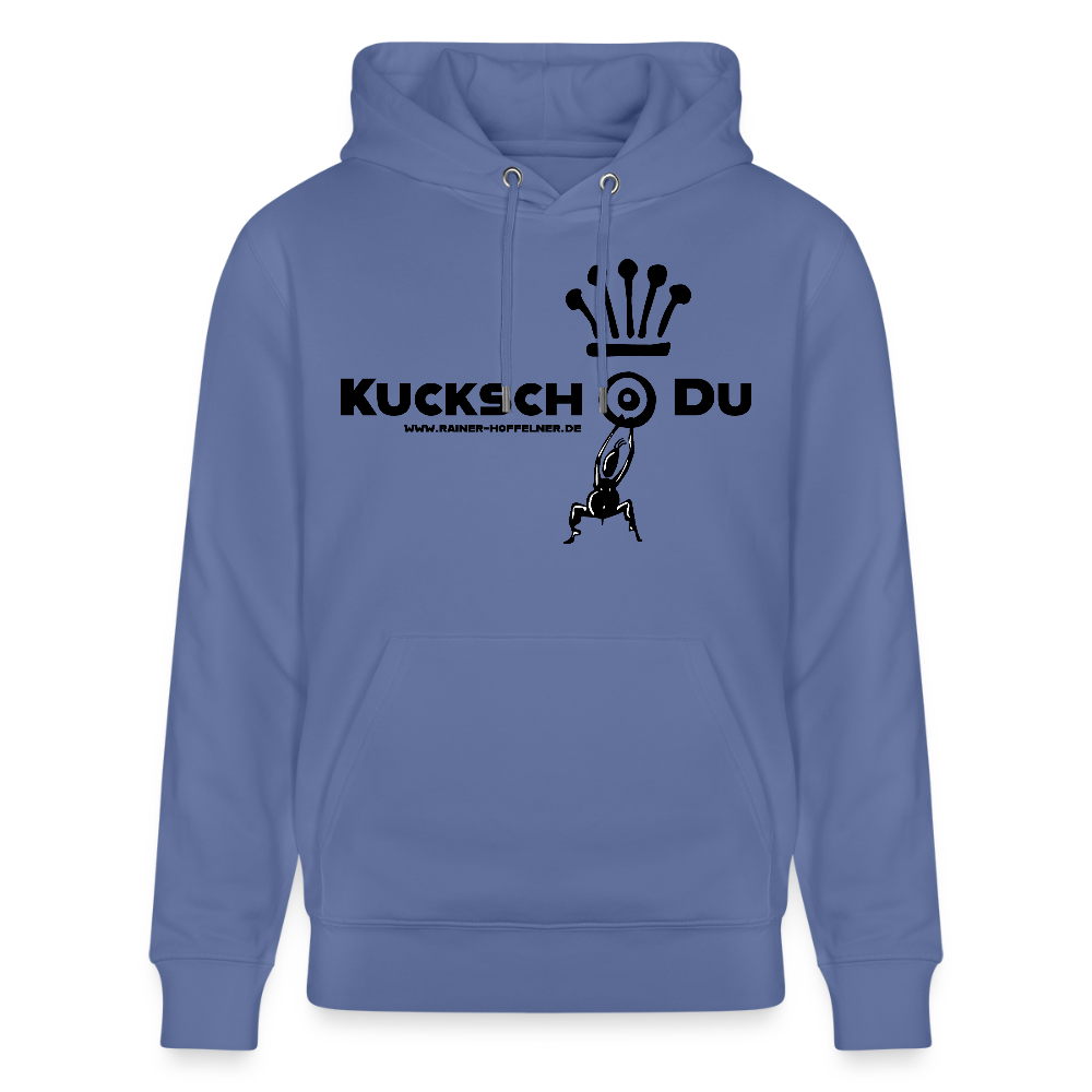 Unisex Hoodie mit KUCKSCH DU PRINT - Blau