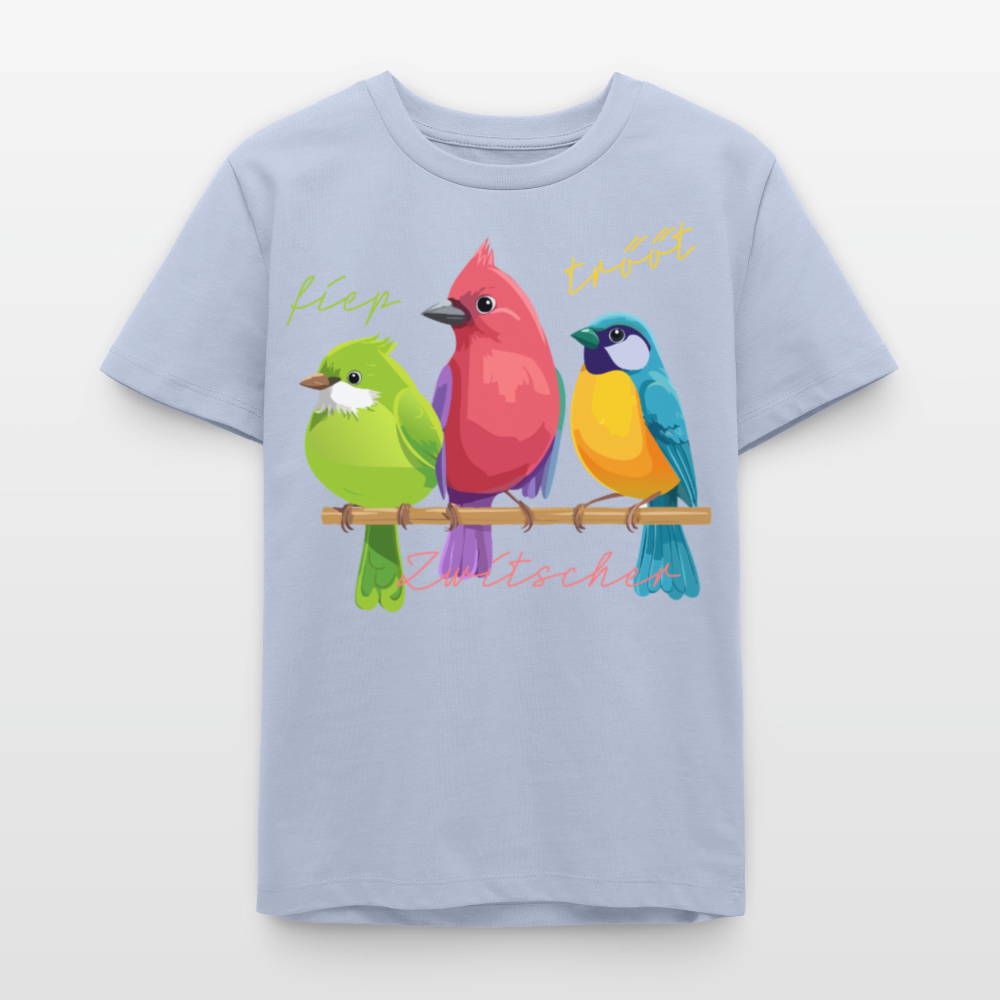 MNJS TEENS Bio T-Shirt mit ZWITSCHERGÄNG PRINT - Lavendel-Violett