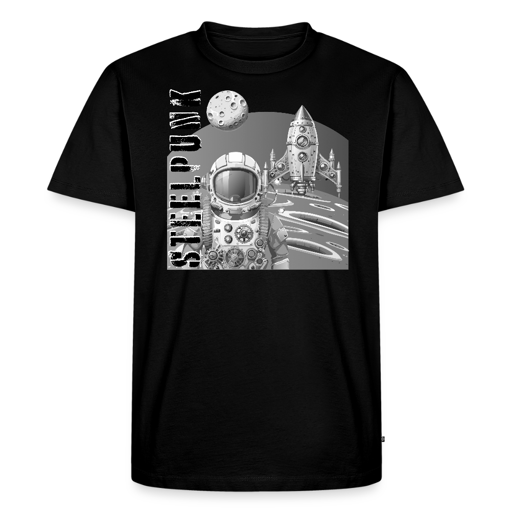 Männer Premium T-Shirt mit STEELPUNK PRINT - Schwarz