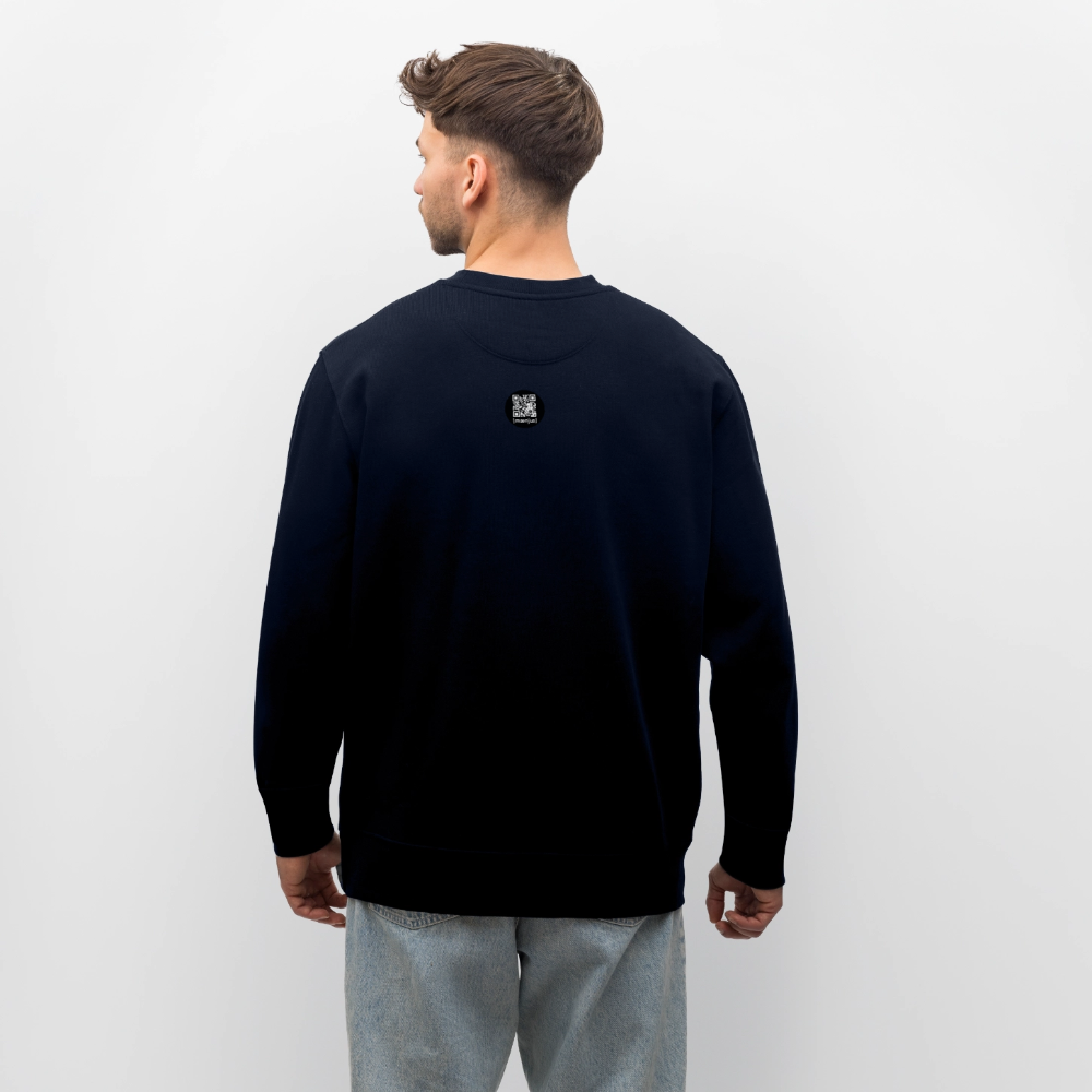 Unisex Bio-Sweatshirt mit MNJS CREW no limits PRINT - Navy