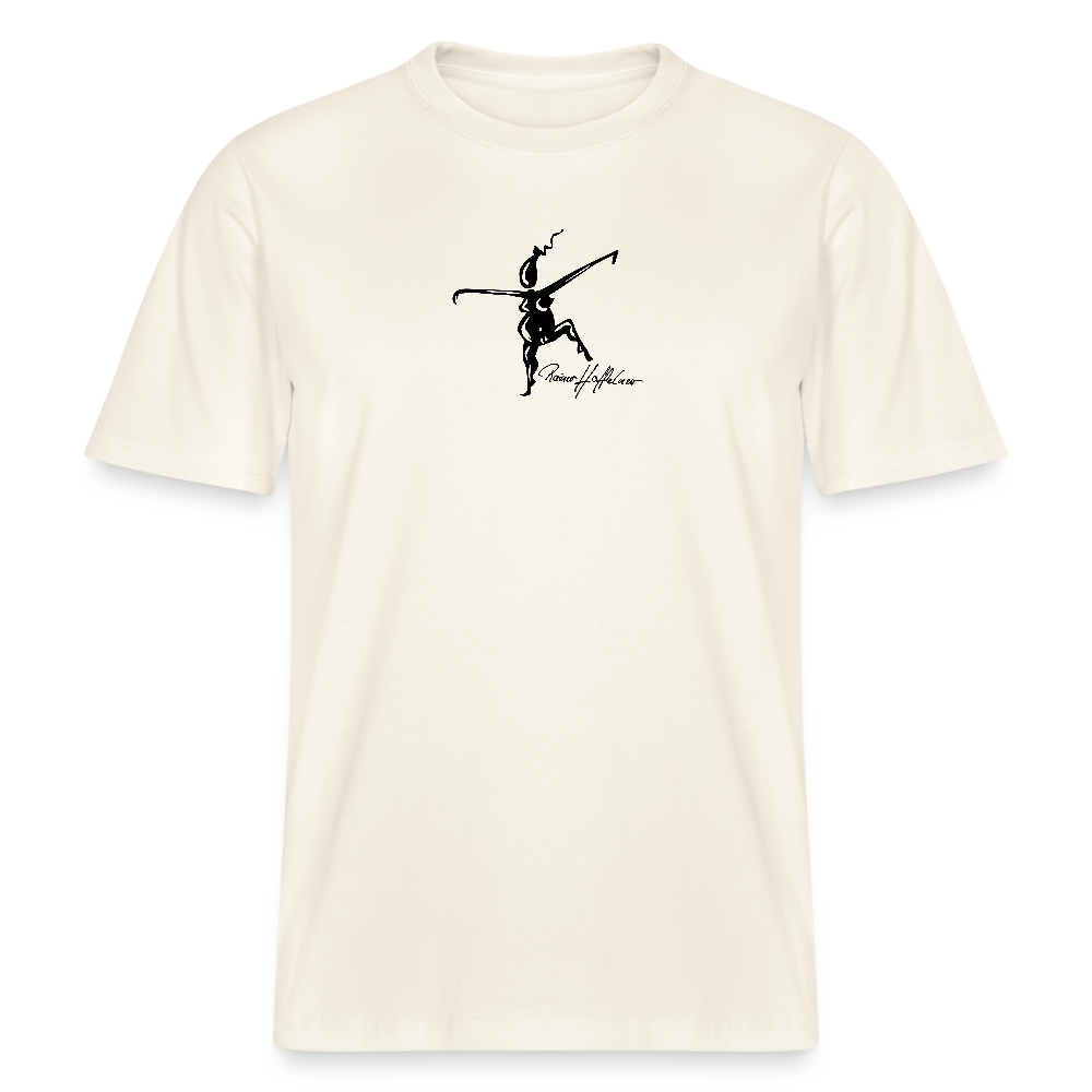 Unisex Bio-T-Shirt mit TUSCHEWEIBCHEN PRINT - Naturweiß