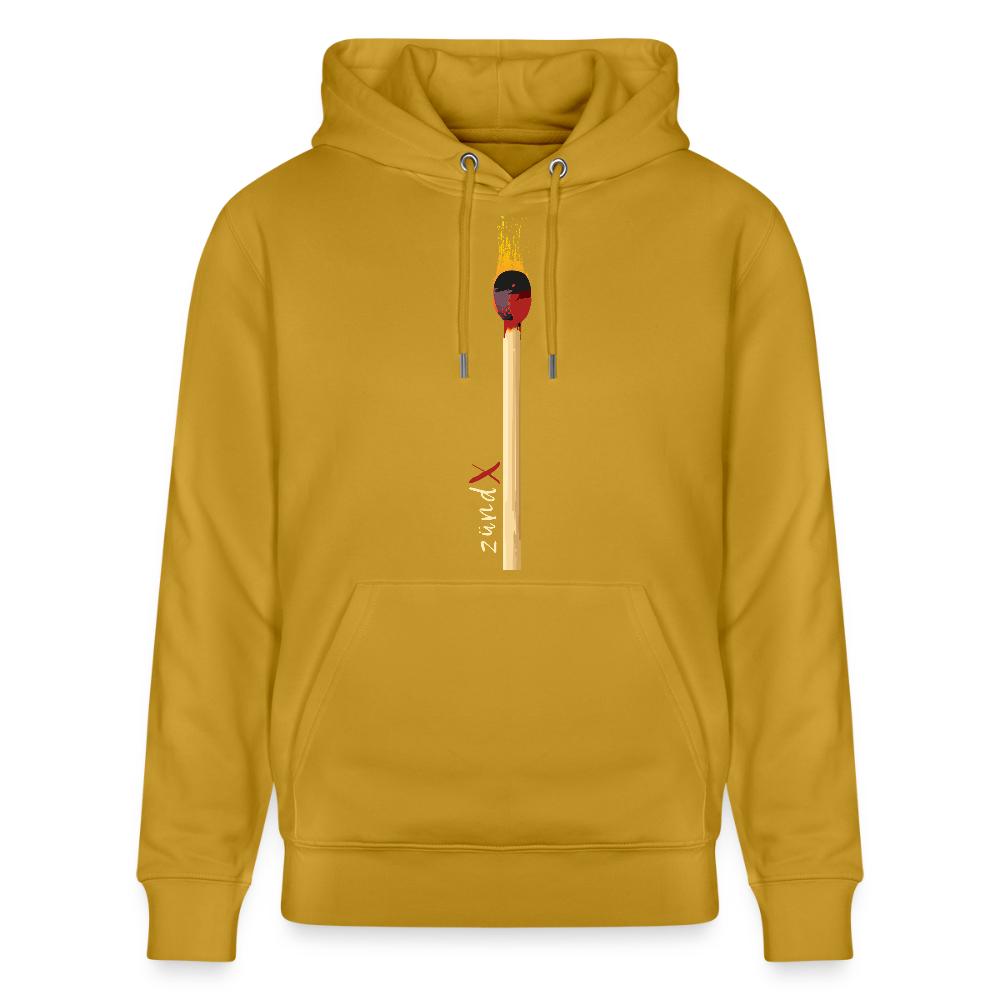 Unisex Hoodie mit zündX PRINT - Ocker