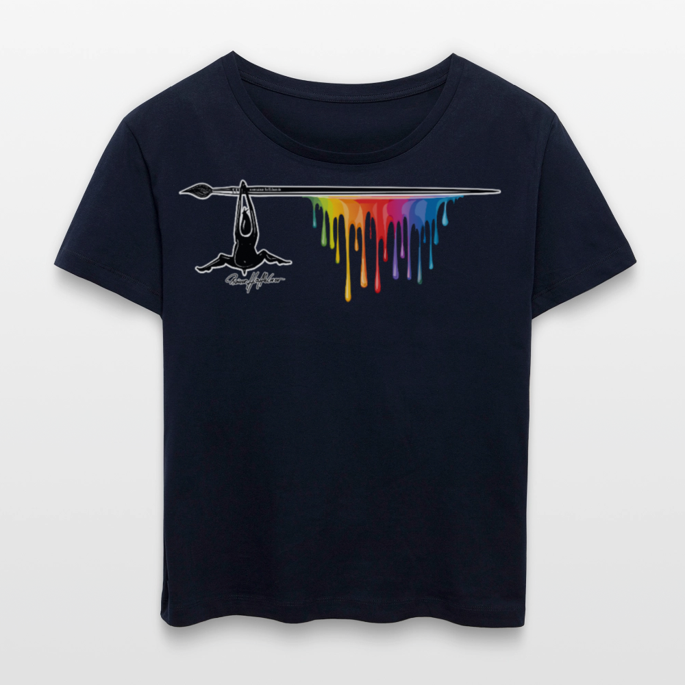Frauen T-Shirt mit MÄNNLE PRINT - Navy