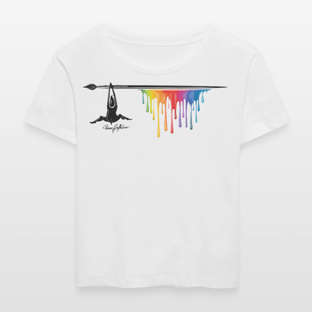 Frauen T-Shirt mit MÄNNLE PRINT - Weiß