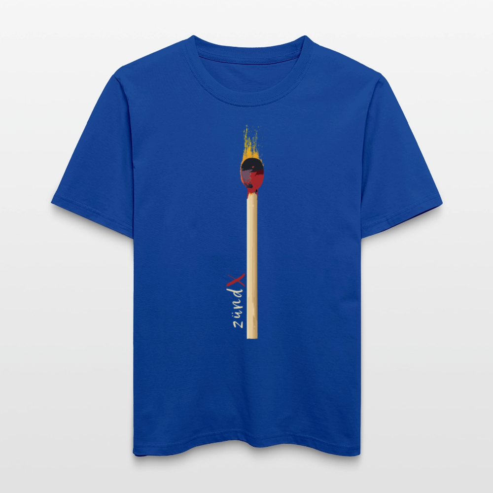 Unisex Bio-T-Shirt mit zündX PRINT - Dunkelblau