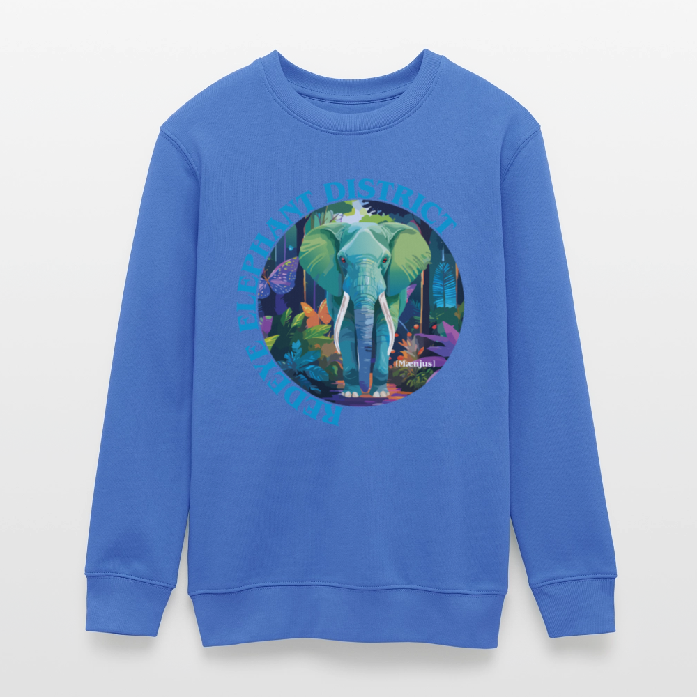 MNJS TEENS Bio Sweatshirt mit REDEYE ELEPHANT DISTRICT PRINT - carolina Blue