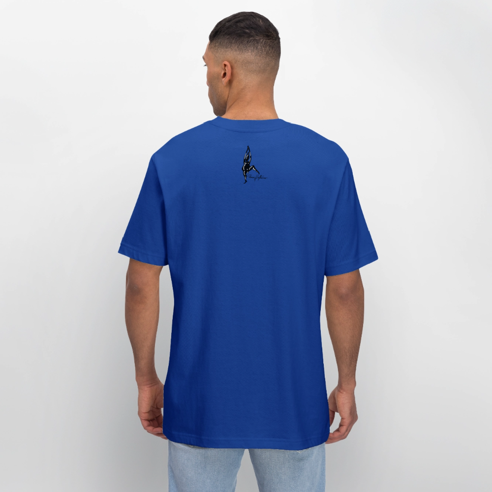 Relaxed Fit Unisex Bio-T-Shirt mit DYNAMIC FIELDS PRINT - Dunkelblau