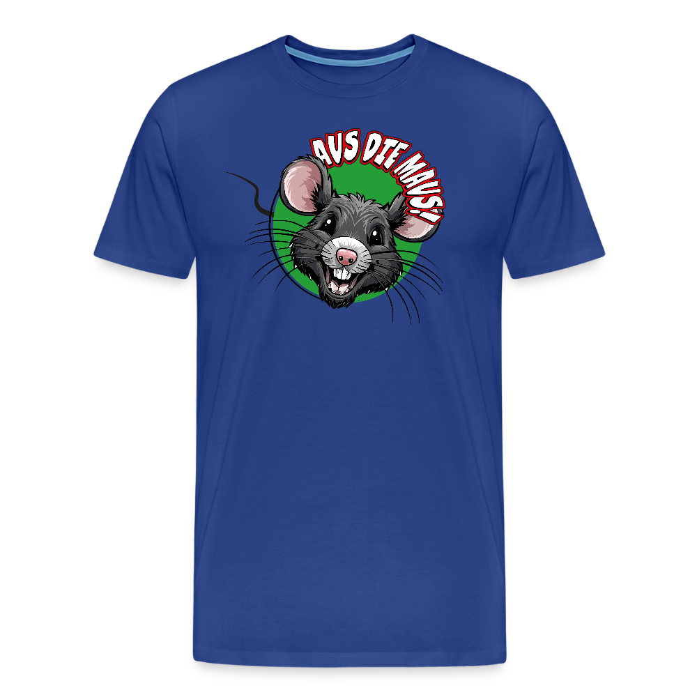 Männer Premium T-Shirt mit AUS DIE MAUS PRINT - Königsblau