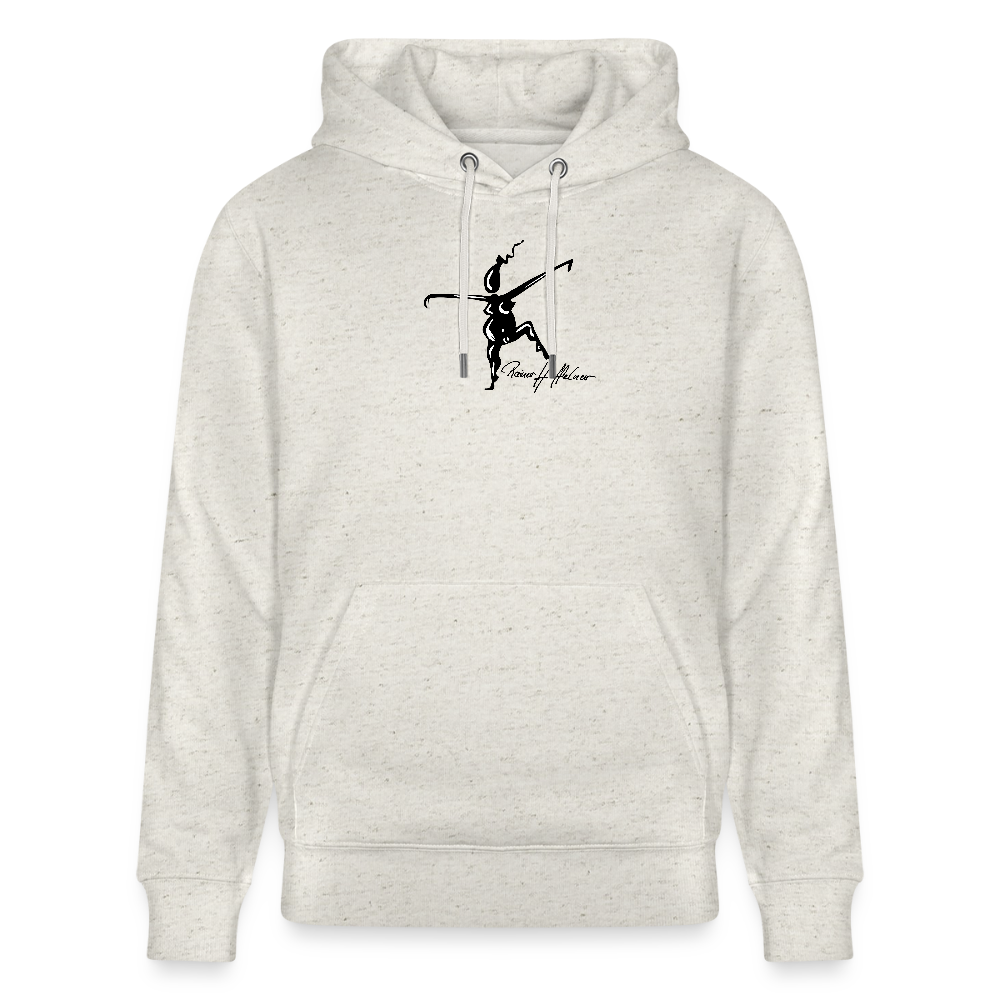 Unisex Bio-Hoodie mit TUSCHEWEIBCHEN PRINT - Beige meliert