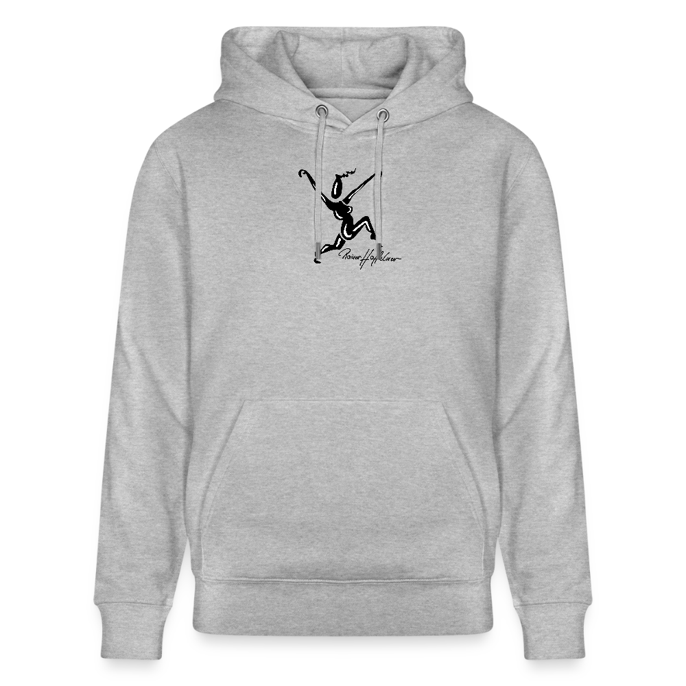 Unisex Bio-Hoodie mit TUSCHEWEIBCHEN PRINT - Grau meliert