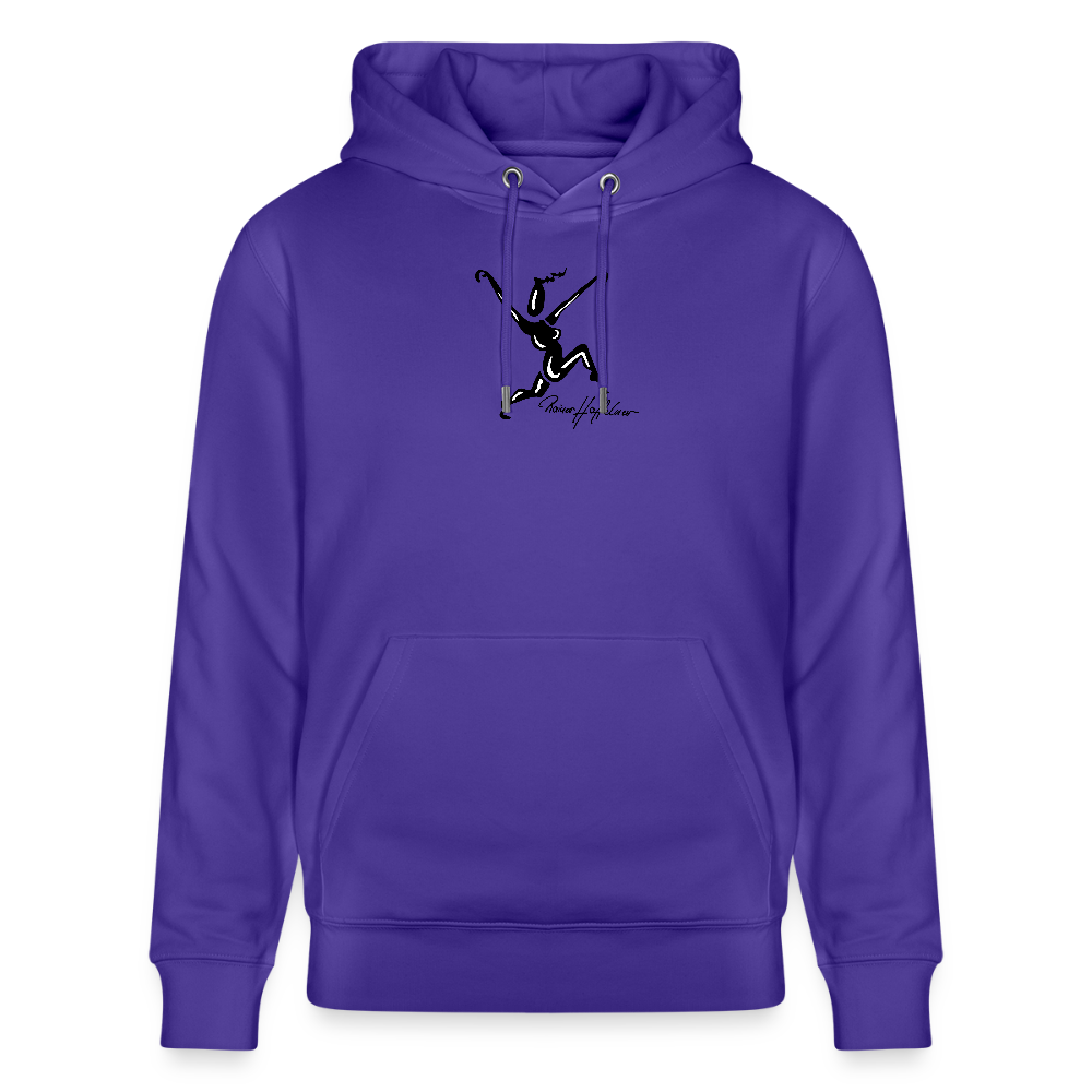 Unisex Bio-Hoodie mit TUSCHEWEIBCHEN PRINT - Purple Love