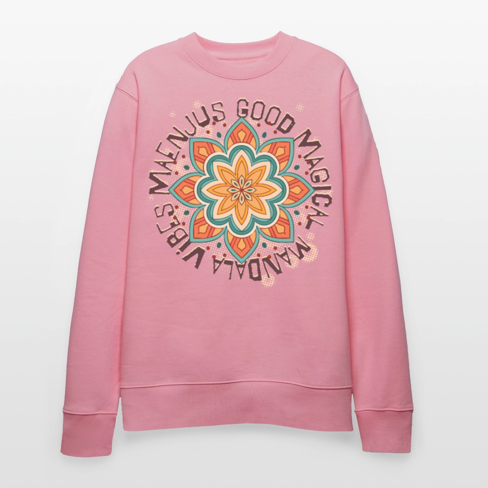 Unisex Bio-Sweatshirt mit MANDALA VIBES PRINT - Lila Traum