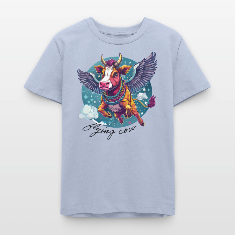 MNJS TEENS Bio T-Shirt mit FLYING COW PRINT - Lavendel-Violett