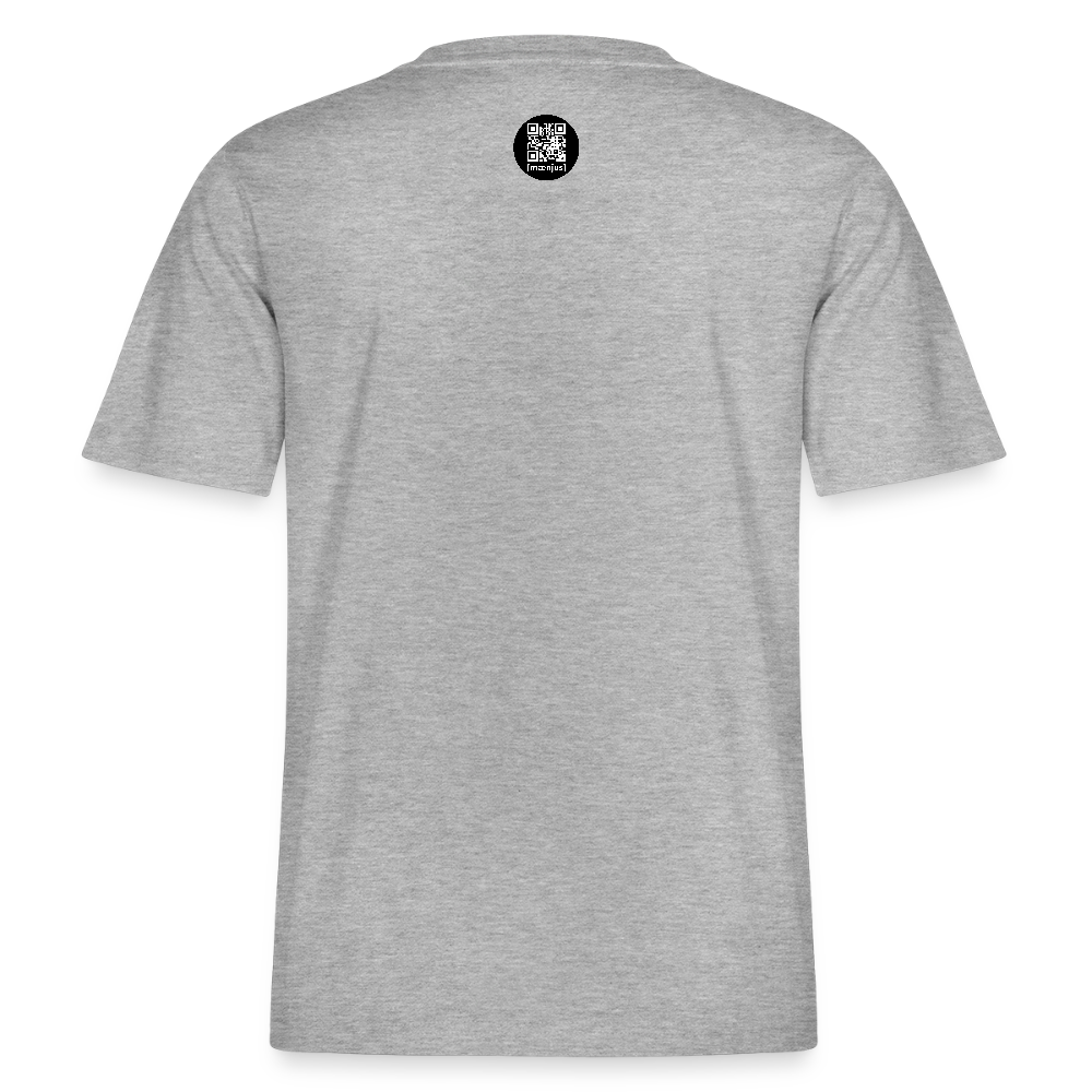 Unisex Bio-T-Shirt mit SCHROTTWICHTEL PRINT - Grau meliert