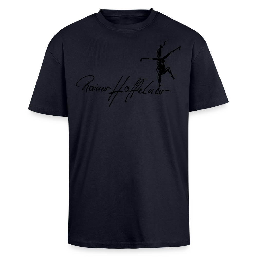 Heavy Oversize T-Shirt mit TUSCHEMÄNNCHEN PRINT - French Navy