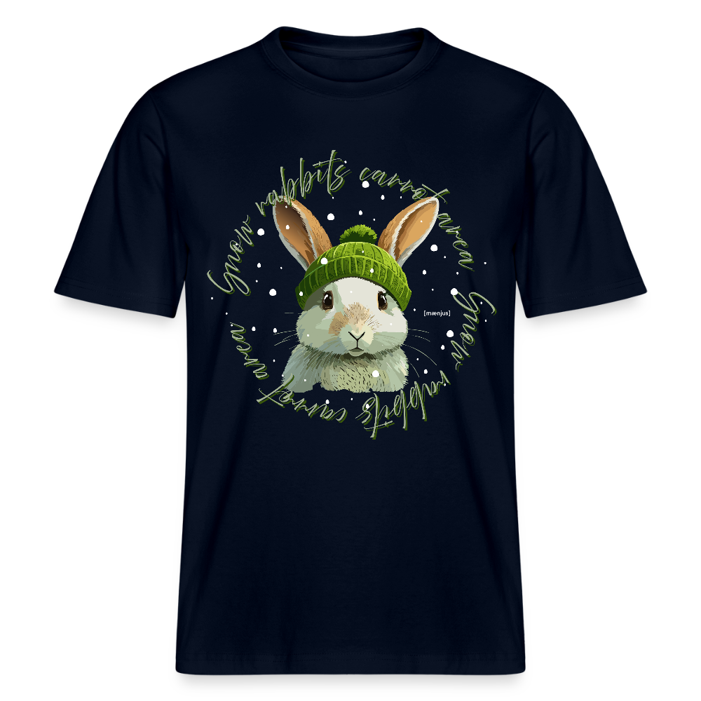 Unisex Bio-T-Shirt mit SNOW RABBITS CARROT AREA PRINT - Navy